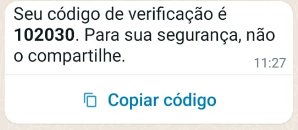 Mensagem de Segurança