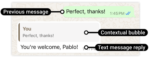 Respostas contextuais